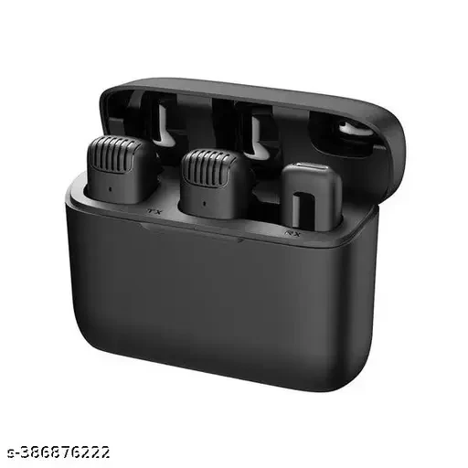 Muno J13 Wireless Mic Lavalier Microphone with Charging Case, Compatible for Type-C Android & Tablet, noiseeeeeee Reduction Lapel Mic, for Youtubers, Video Recording, Facebook, Live Stream